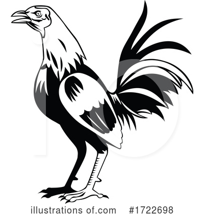 Royalty-Free (RF) Rooster Clipart Illustration by patrimonio - Stock Sample #1722698