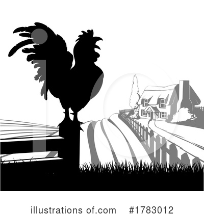Royalty-Free (RF) Rooster Clipart Illustration by AtStockIllustration - Stock Sample #1783012