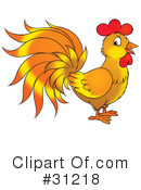 Rooster Clipart #31218 by Alex Bannykh