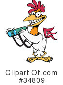 Rooster Clipart #34809 by Dennis Holmes Designs