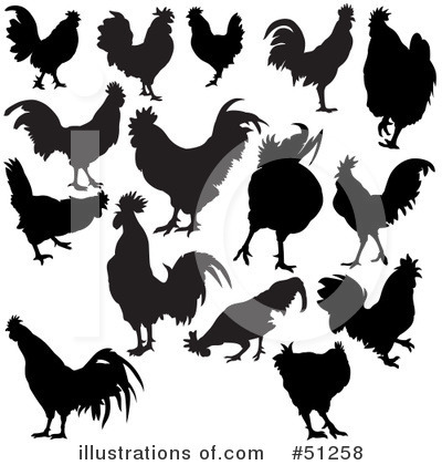 Royalty-Free (RF) Rooster Clipart Illustration by dero - Stock Sample #51258