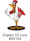 Rooster Clipart #65124 by Dennis Holmes Designs