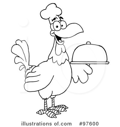 Royalty-Free (RF) Rooster Clipart Illustration by Hit Toon - Stock Sample #97600