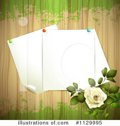Royalty-Free (RF) Rose Background Clipart Illustration by merlinul - Stock Sample #1129995