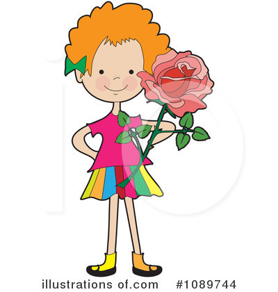 Royalty-Free (RF) Rose Clipart Illustration by Maria Bell - Stock Sample #1089744