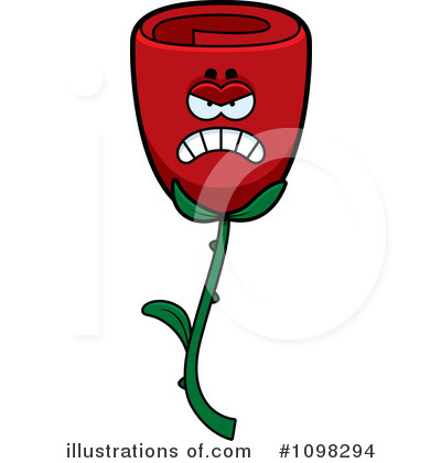 Royalty-Free (RF) Rose Clipart Illustration by Cory Thoman - Stock Sample #1098294