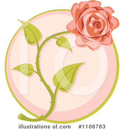 Royalty-Free (RF) Rose Clipart Illustration by Amanda Kate - Stock Sample #1106783
