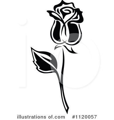 Royalty-Free (RF) Rose Clipart Illustration by Vector Tradition SM - Stock Sample #1120057
