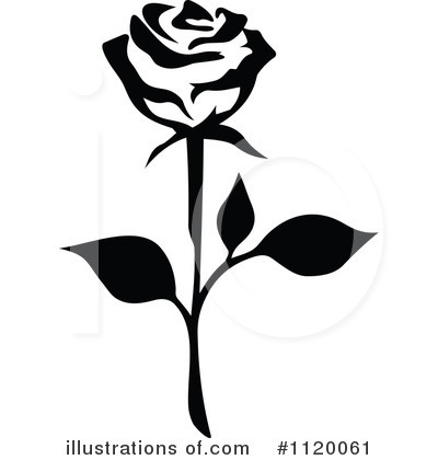 Royalty-Free (RF) Rose Clipart Illustration by Vector Tradition SM - Stock Sample #1120061