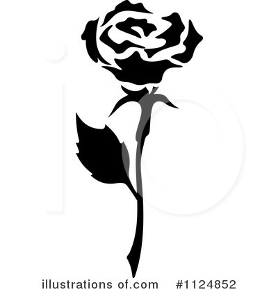 Royalty-Free (RF) Rose Clipart Illustration by Vector Tradition SM - Stock Sample #1124852