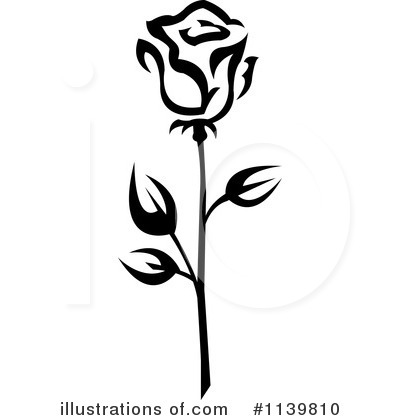 Royalty-Free (RF) Rose Clipart Illustration by Vector Tradition SM - Stock Sample #1139810
