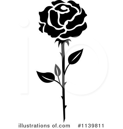 Royalty-Free (RF) Rose Clipart Illustration by Vector Tradition SM - Stock Sample #1139811