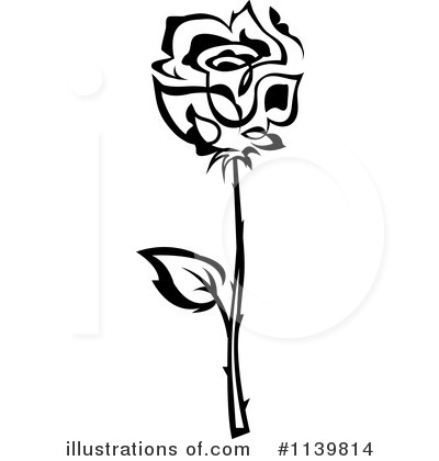 Royalty-Free (RF) Rose Clipart Illustration by Vector Tradition SM - Stock Sample #1139814