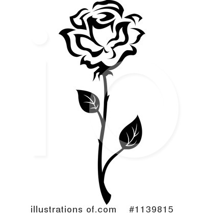 Royalty-Free (RF) Rose Clipart Illustration by Vector Tradition SM - Stock Sample #1139815