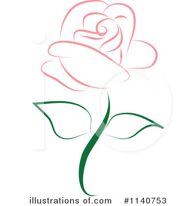 Royalty-Free (RF) Rose Clipart Illustration by Vitmary Rodriguez - Stock Sample #1140753