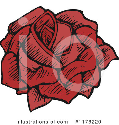 Royalty-Free (RF) Rose Clipart Illustration by lineartestpilot - Stock Sample #1176220