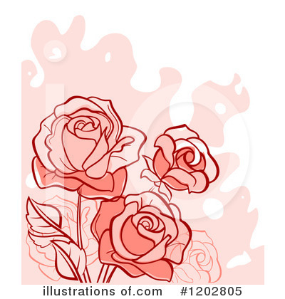 Royalty-Free (RF) Rose Clipart Illustration by Vector Tradition SM - Stock Sample #1202805