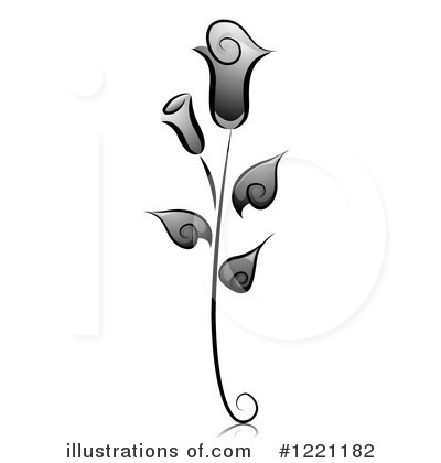 Royalty-Free (RF) Rose Clipart Illustration by BNP Design Studio - Stock Sample #1221182
