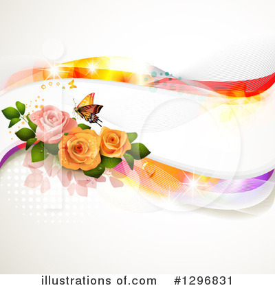 Royalty-Free (RF) Rose Clipart Illustration by merlinul - Stock Sample #1296831