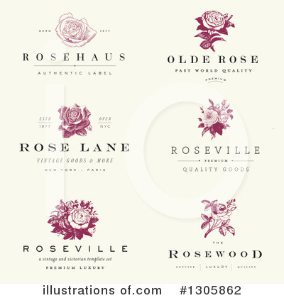 Royalty-Free (RF) Rose Clipart Illustration by BestVector - Stock Sample #1305862