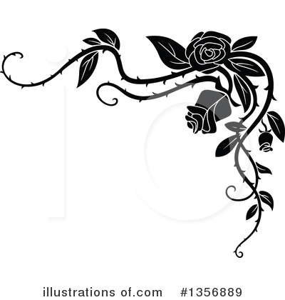 Royalty-Free (RF) Rose Clipart Illustration by Vector Tradition SM - Stock Sample #1356889