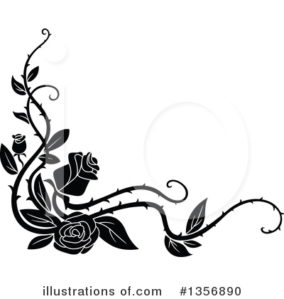 Royalty-Free (RF) Rose Clipart Illustration by Vector Tradition SM - Stock Sample #1356890