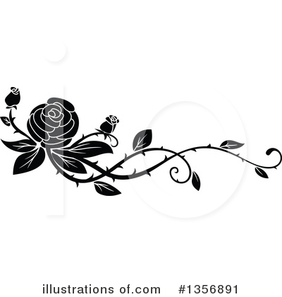 Royalty-Free (RF) Rose Clipart Illustration by Vector Tradition SM - Stock Sample #1356891