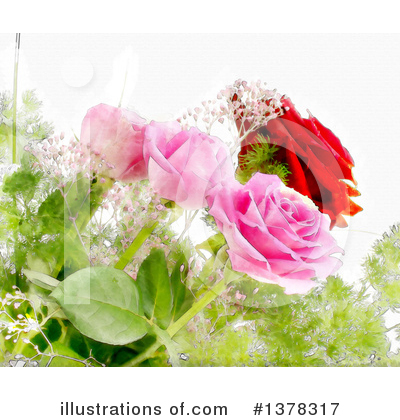 Royalty-Free (RF) Rose Clipart Illustration by KJ Pargeter - Stock Sample #1378317