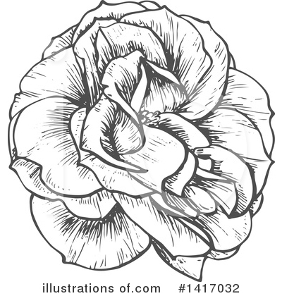 Royalty-Free (RF) Rose Clipart Illustration by Vector Tradition SM - Stock Sample #1417032
