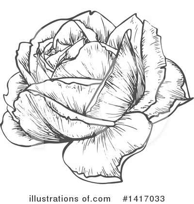 Royalty-Free (RF) Rose Clipart Illustration by Vector Tradition SM - Stock Sample #1417033