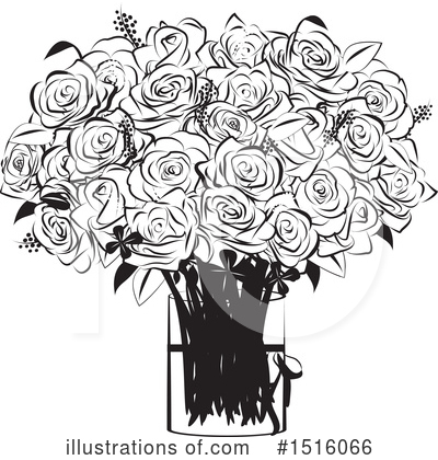 Royalty-Free (RF) Rose Clipart Illustration by Vitmary Rodriguez - Stock Sample #1516066