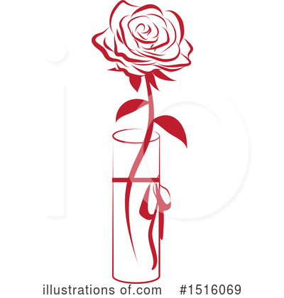 Royalty-Free (RF) Rose Clipart Illustration by Vitmary Rodriguez - Stock Sample #1516069