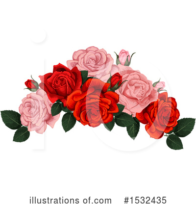 Royalty-Free (RF) Rose Clipart Illustration by Vector Tradition SM - Stock Sample #1532435