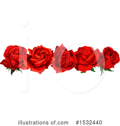 Royalty-Free (RF) Rose Clipart Illustration by Vector Tradition SM - Stock Sample #1532440