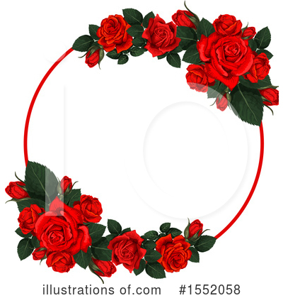 Royalty-Free (RF) Rose Clipart Illustration by Vector Tradition SM - Stock Sample #1552058
