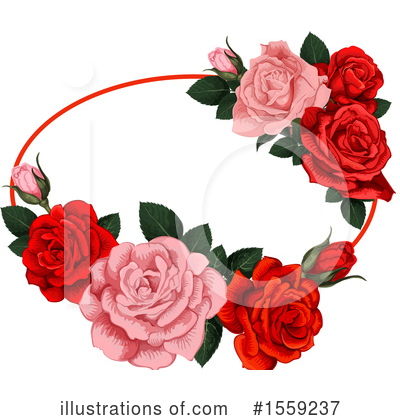 Royalty-Free (RF) Rose Clipart Illustration by Vector Tradition SM - Stock Sample #1559237
