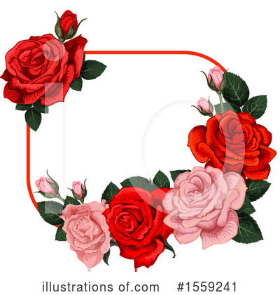 Royalty-Free (RF) Rose Clipart Illustration by Vector Tradition SM - Stock Sample #1559241