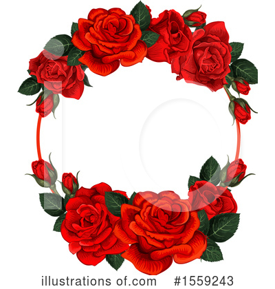 Royalty-Free (RF) Rose Clipart Illustration by Vector Tradition SM - Stock Sample #1559243