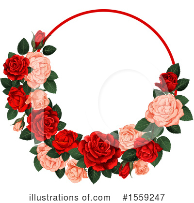 Royalty-Free (RF) Rose Clipart Illustration by Vector Tradition SM - Stock Sample #1559247