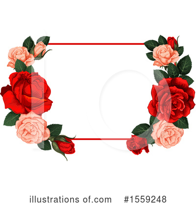 Royalty-Free (RF) Rose Clipart Illustration by Vector Tradition SM - Stock Sample #1559248