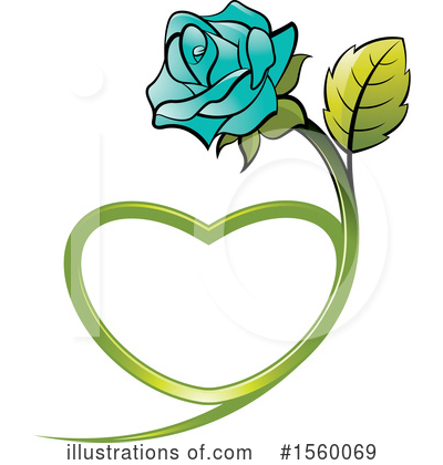 Royalty-Free (RF) Rose Clipart Illustration by Lal Perera - Stock Sample #1560069