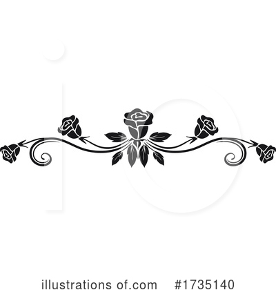 Royalty-Free (RF) Rose Clipart Illustration by Vector Tradition SM - Stock Sample #1735140