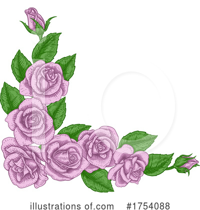 Royalty-Free (RF) Rose Clipart Illustration by AtStockIllustration - Stock Sample #1754088