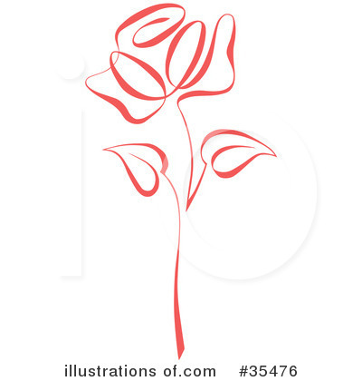 Royalty-Free (RF) Rose Clipart Illustration by C Charley-Franzwa - Stock Sample #35476