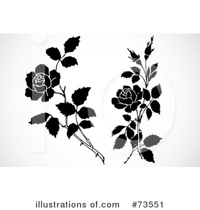 Royalty-Free (RF) Rose Clipart Illustration by BestVector - Stock Sample #73551