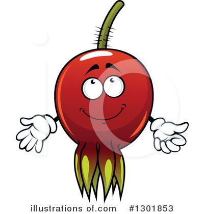Royalty-Free (RF) Rose Hips Clipart Illustration by Vector Tradition SM - Stock Sample #1301853