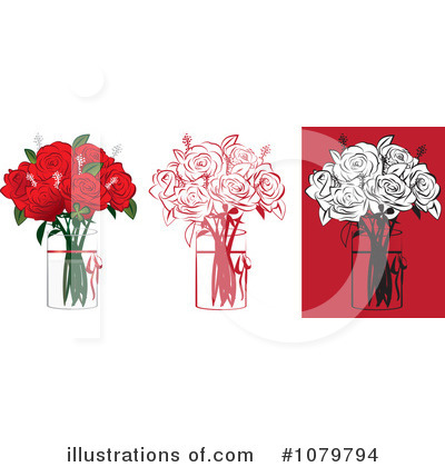 Royalty-Free (RF) Roses Clipart Illustration by Vitmary Rodriguez - Stock Sample #1079794