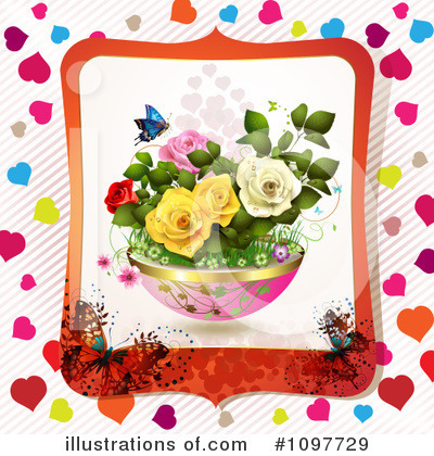Royalty-Free (RF) Roses Clipart Illustration by merlinul - Stock Sample #1097729
