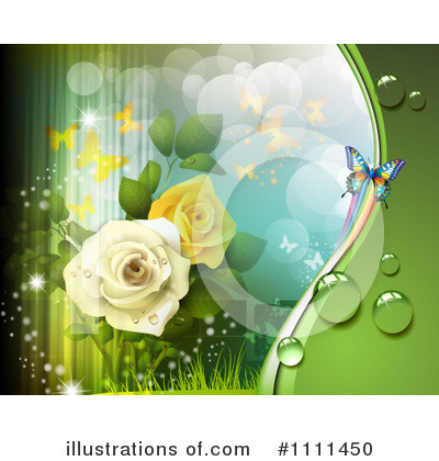 Royalty-Free (RF) Roses Clipart Illustration by merlinul - Stock Sample #1111450