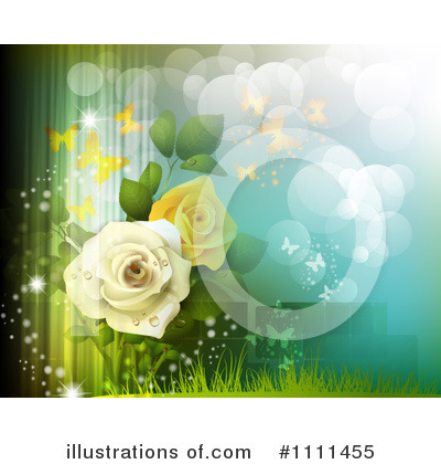 Royalty-Free (RF) Roses Clipart Illustration by merlinul - Stock Sample #1111455